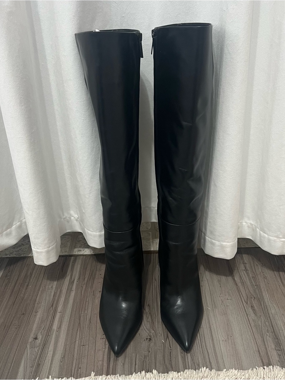 Veronica Beard Black Knee High Boots - Picture 3 of 5
